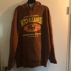 XL Mitchell & Ness Athletic Dept Brown Hoodie brand new no tags sports new